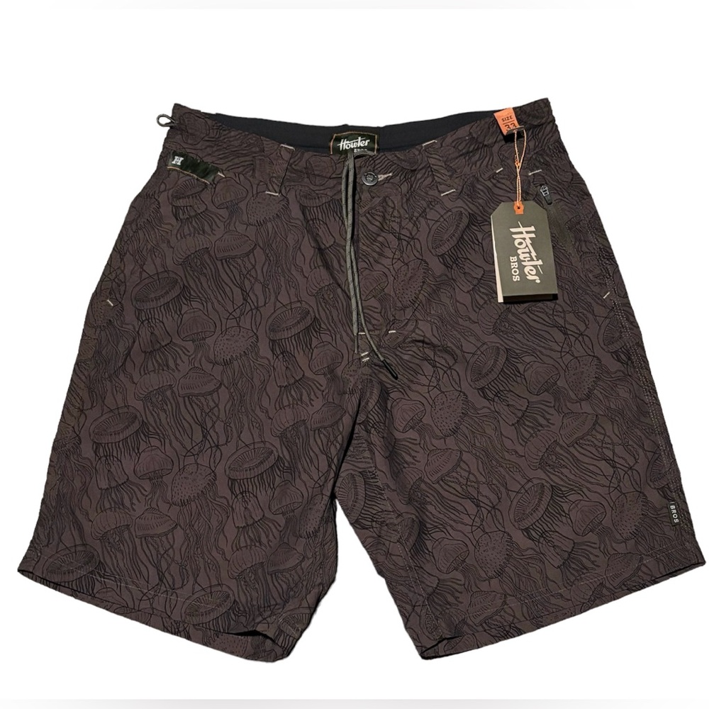 Howler Brothers Brown Patterned Men Shorts